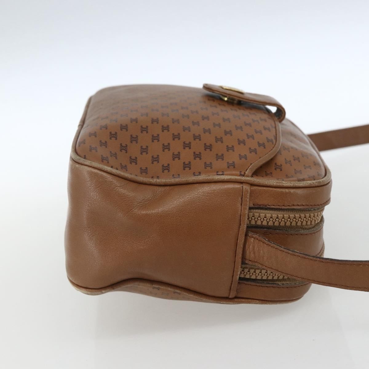 Celine Vintage Macadam Canvas And Leather Brown Canvas Shoulder Bag Bag (Pre-Owned)