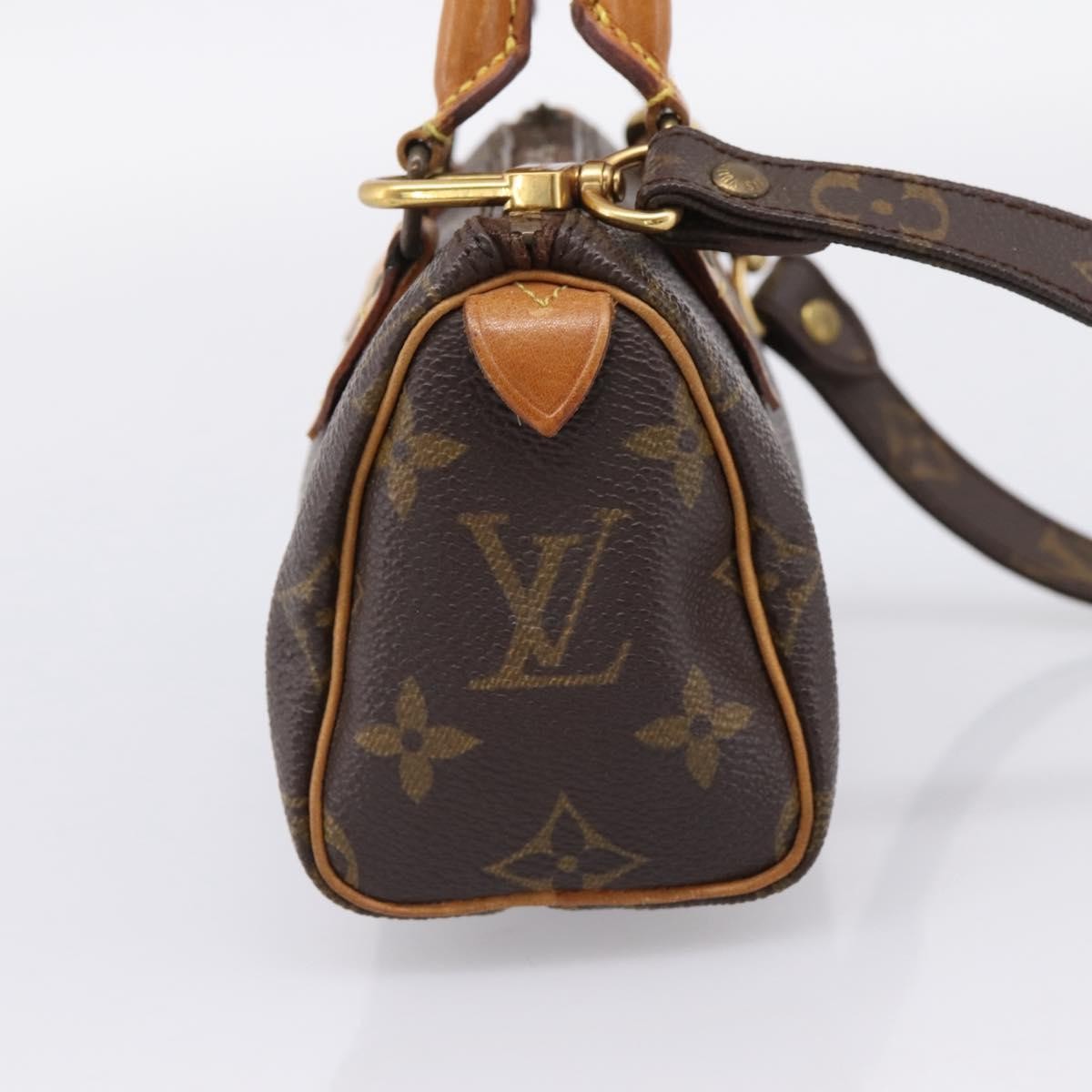 Louis Vuitton Speedy Mini Hl Monogram Canvas Brown Canvas Handbag (Pre-Owned)