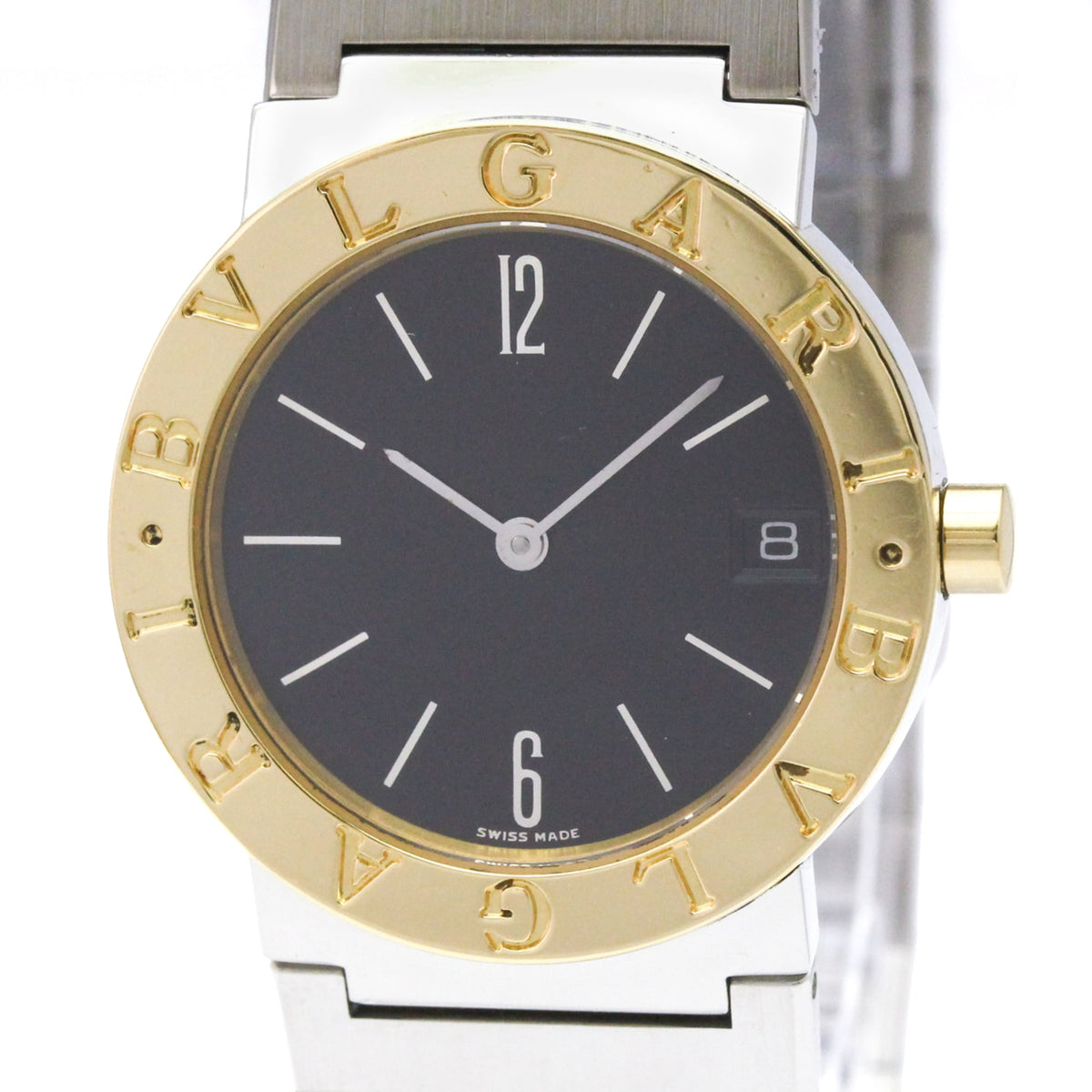Bvlgari Bvlgari Quartz Stainless Steel And Yellow Gold Watch (Pre-Owned)
