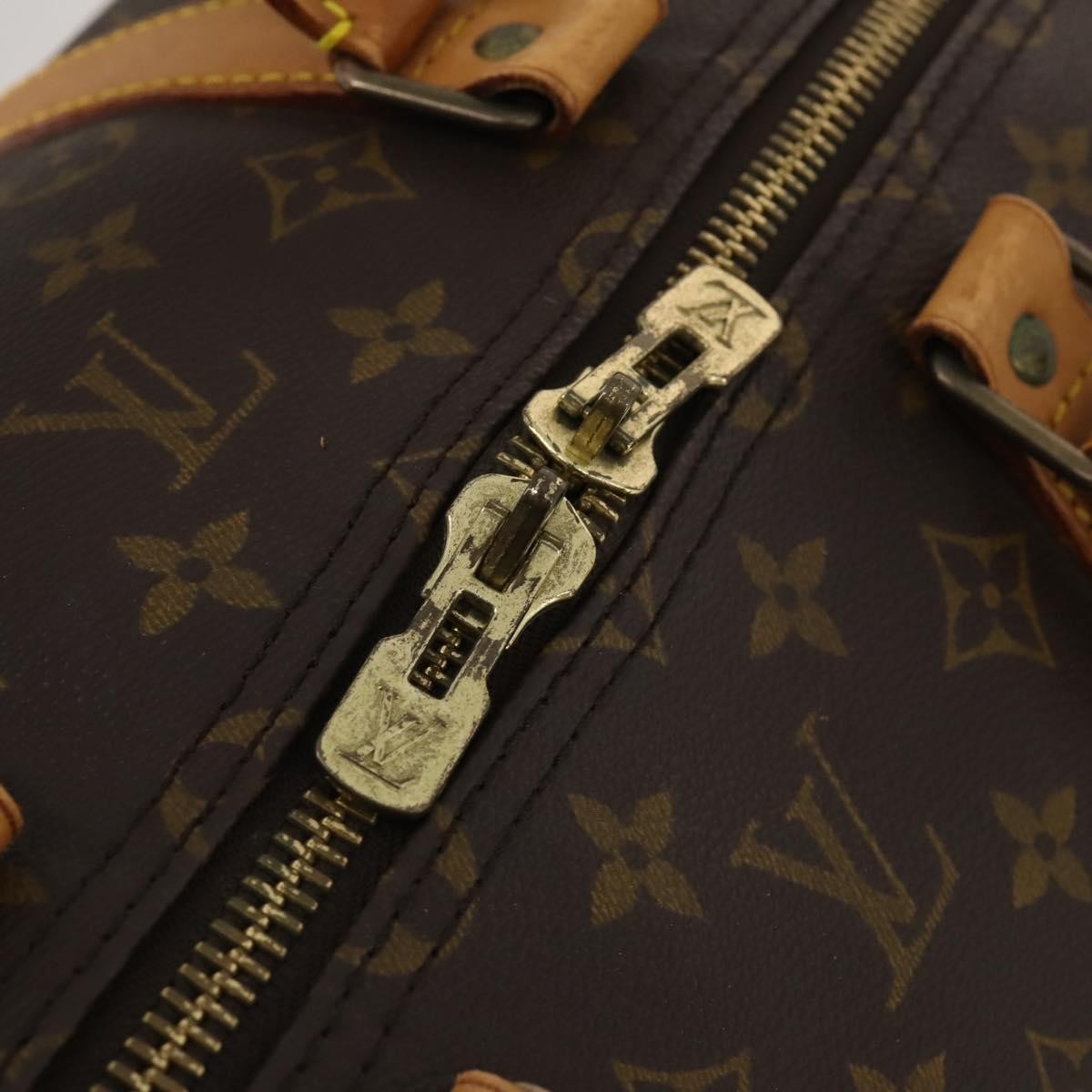 Louis Vuitton Keepall Bandoulière Canvas Brown Canvas Travel Bag Bag (Pre-Owned)