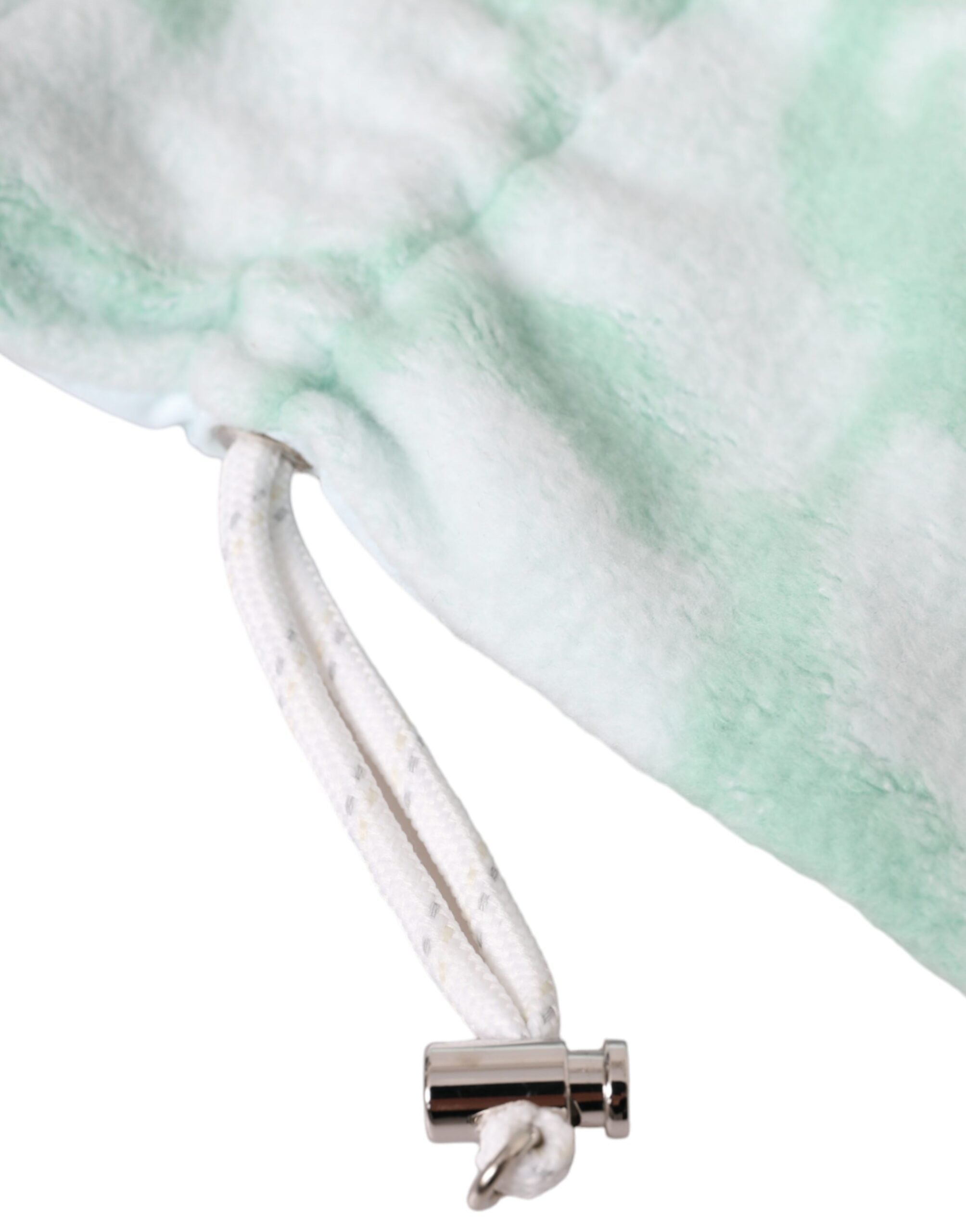 Dolce & Gabbana White Nylon Fleece Wrist Length Mitten Women's Gloves