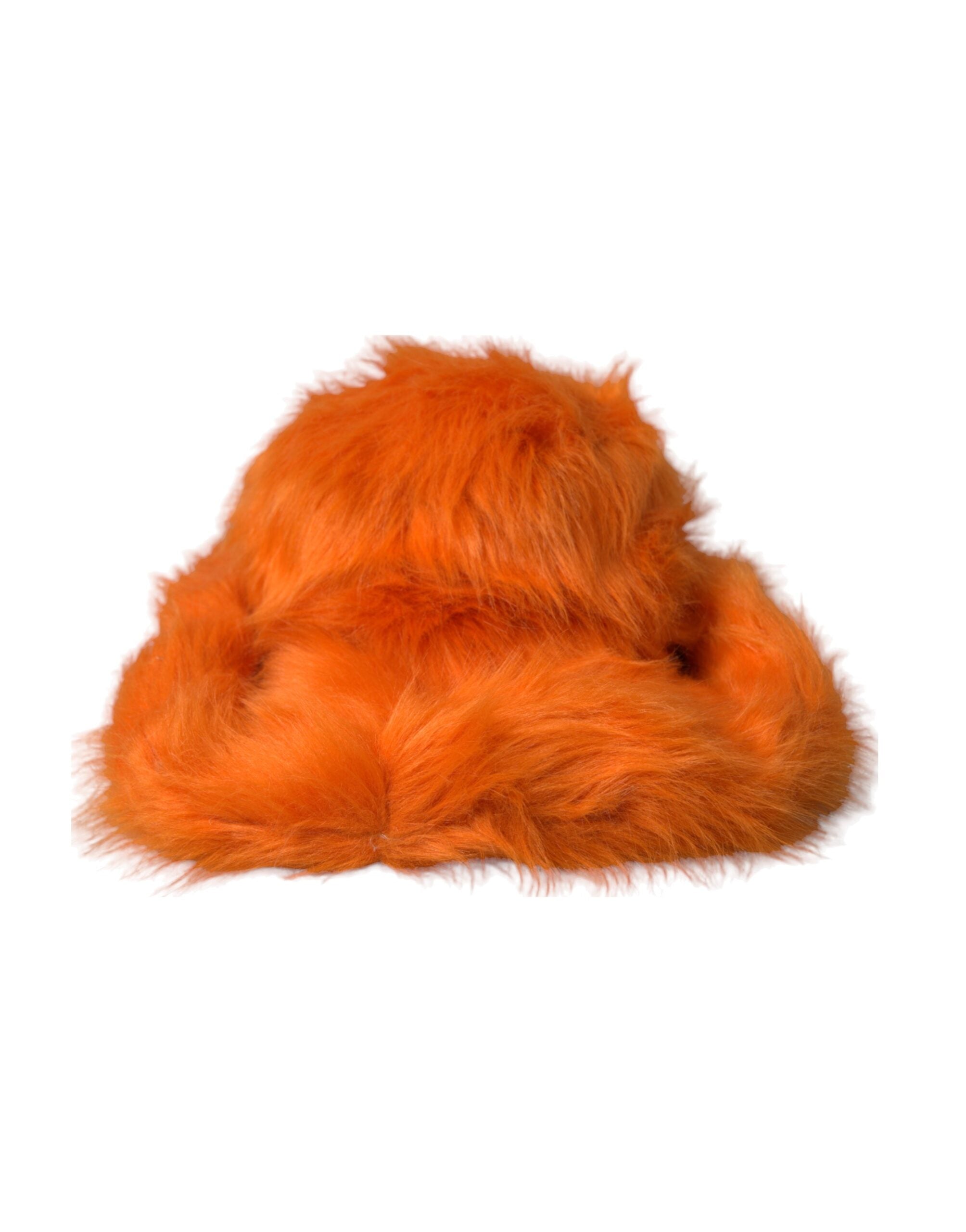Dolce & Gabbana Orange Faux Fur Polyester Fedora Women's Hat