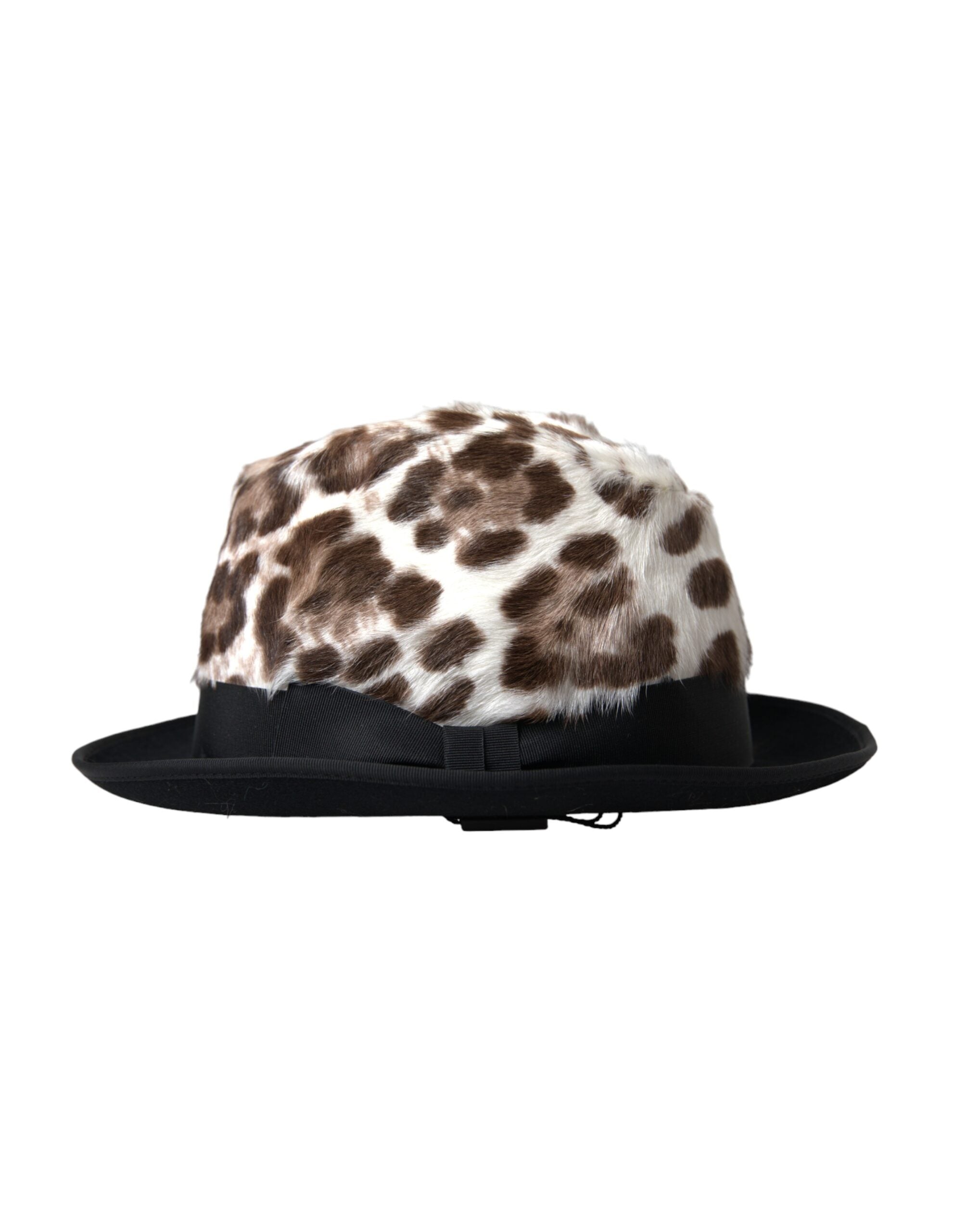 Dolce & Gabbana Multicolor Leopard Women Fedora Women's Hat