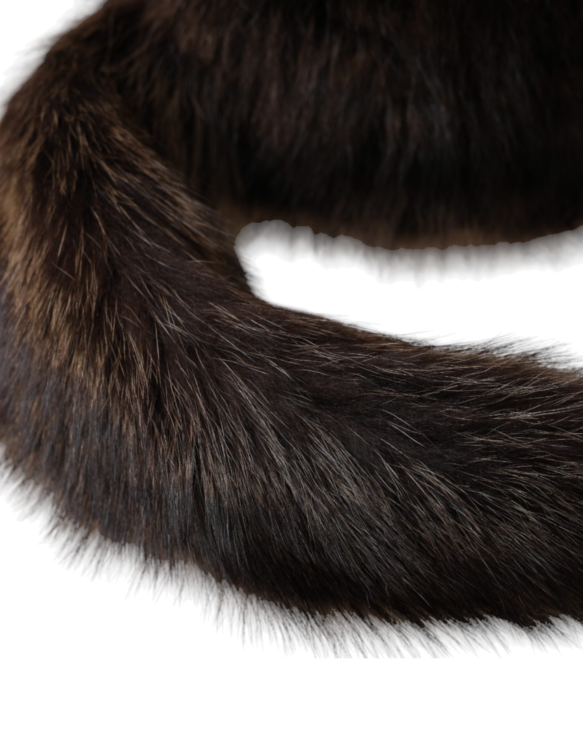 Dolce & Gabbana Women Brown Raccoon Fur Bucket Women's Hat