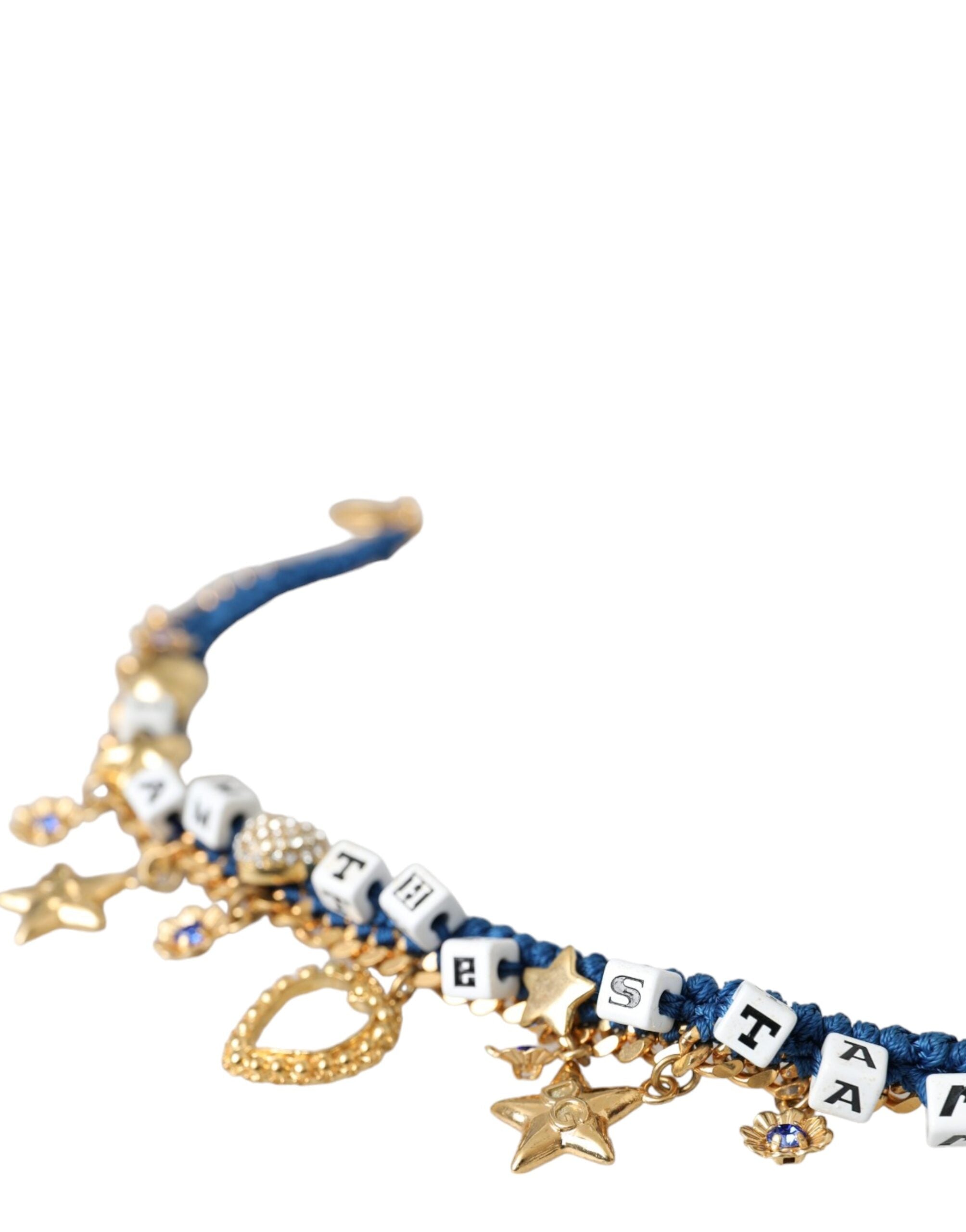 Dolce & Gabbana Gold Tone Brass Chain Iam The Star Women's Bracelet