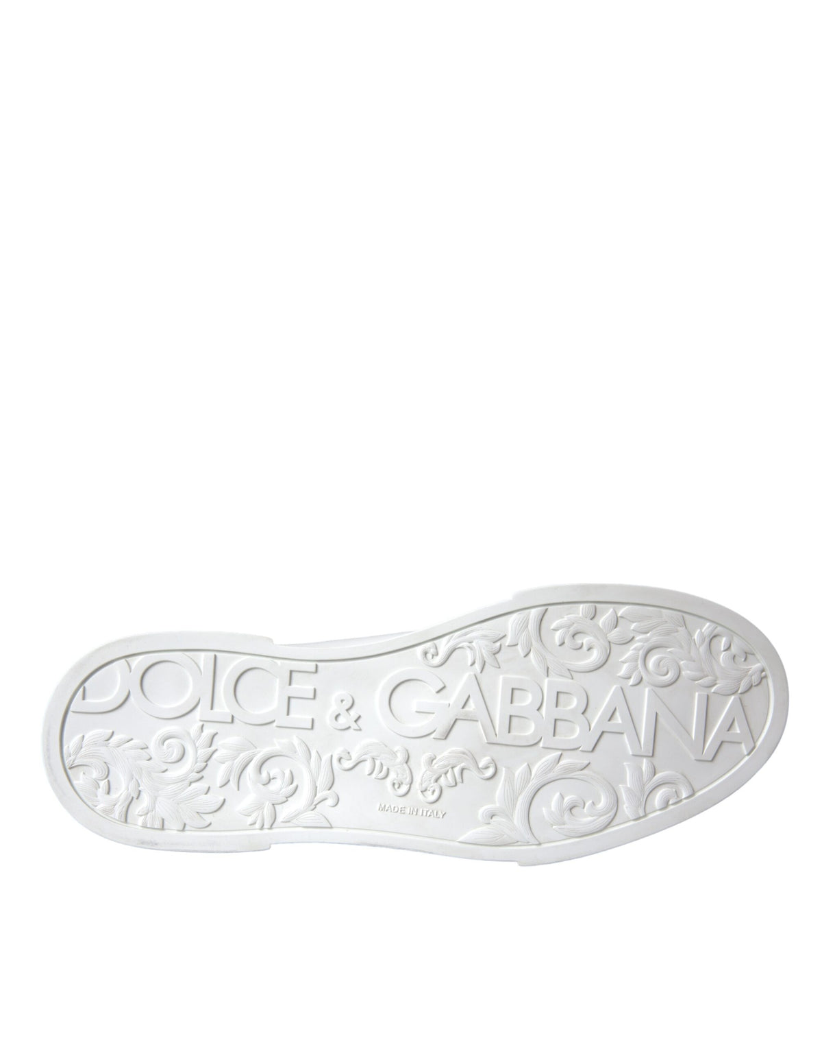 Dolce & Gabbana White Leather DG Logo Casual Low Top Sneakers Men's Shoes