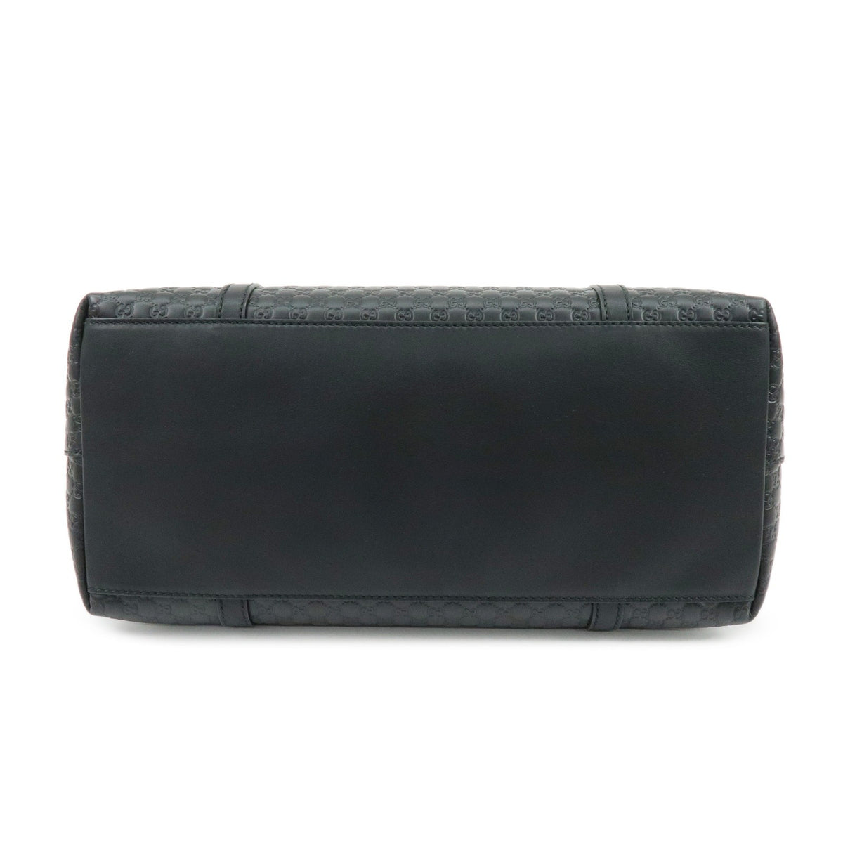 Gucci Guccissima Gg Leather Black Leather Handbag (Pre-Owned)