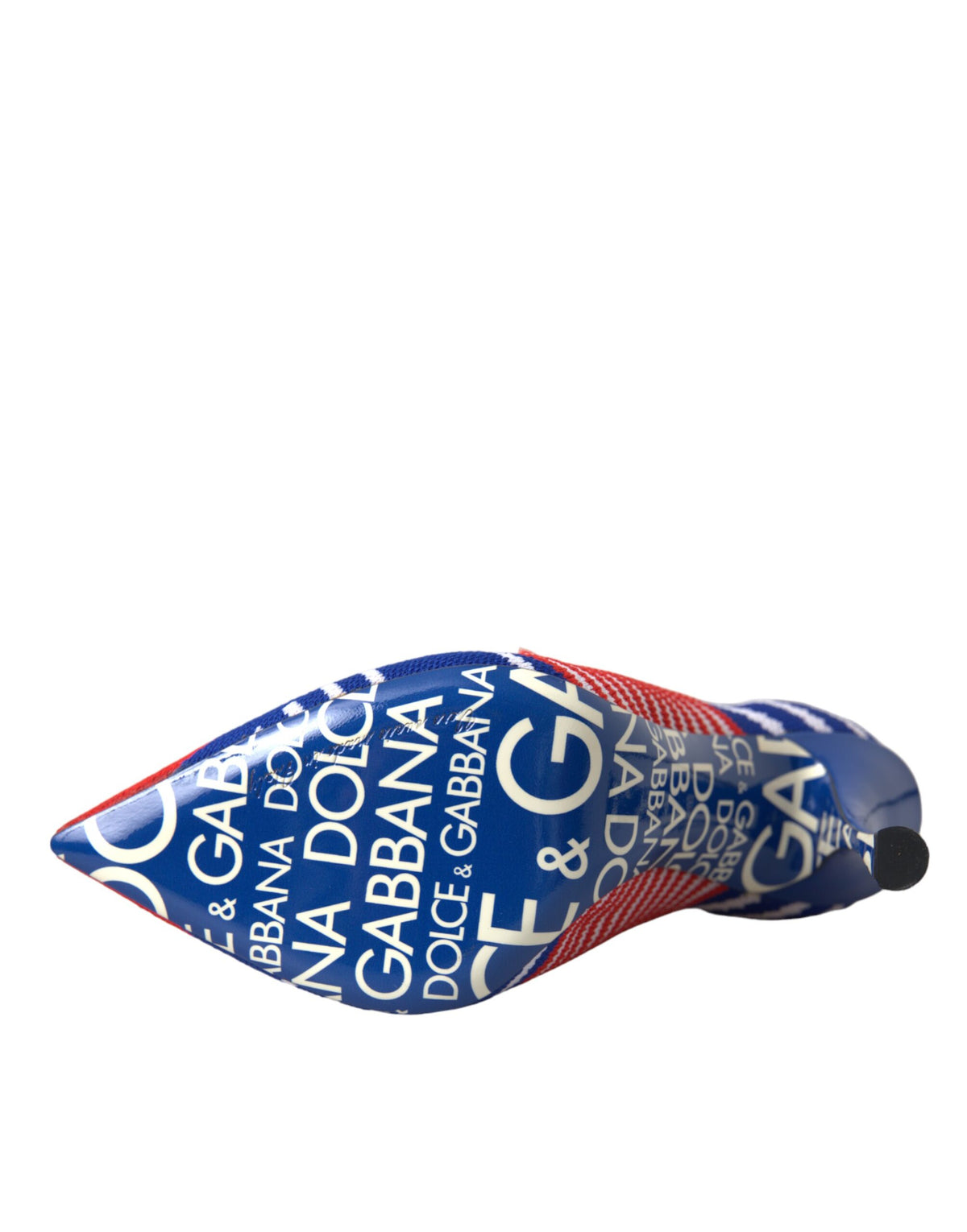 Dolce & Gabbana Red Blue Stretch Sock Style Short Boots Logo Women's Shoes