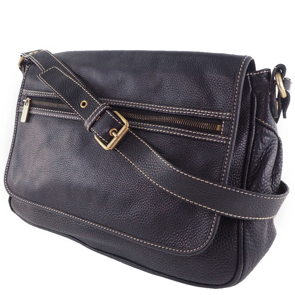 Céline Black Pony-Style Calfskin Shoulder Bag (Pre-Owned)