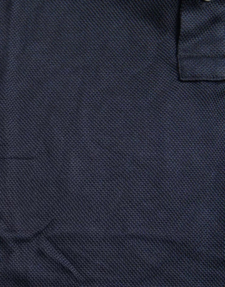 Dolce & Gabbana Polo Navy Blue Collared Silk Men Men's T-shirt (Pre-Owned)
