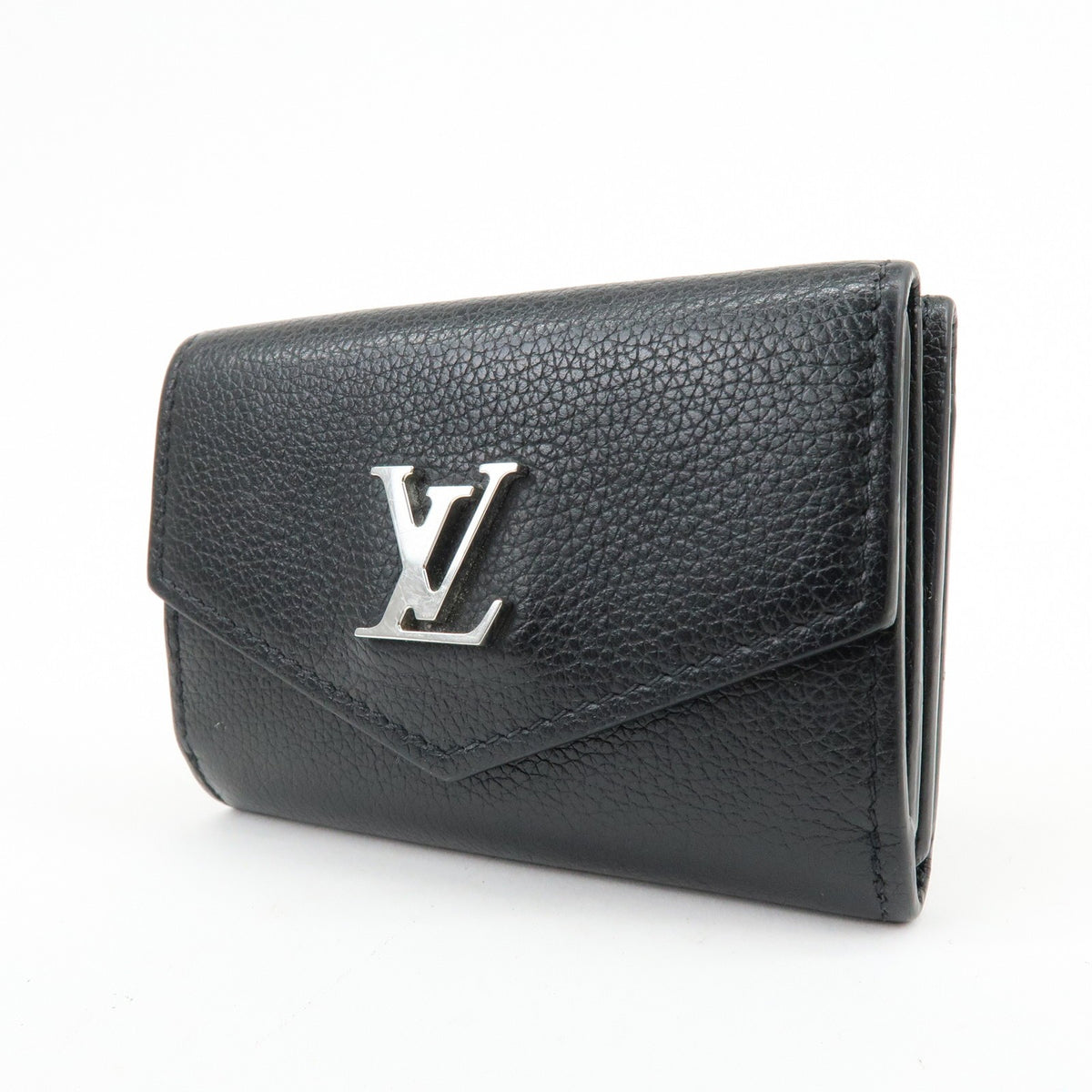 Louis Vuitton Lockmini Leather Black Leather Wallets Accessory (Pre-Owned)
