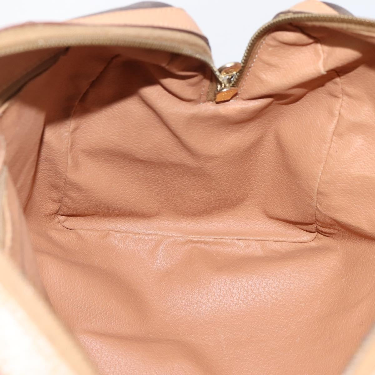 Celine Boston Macadam Canvas Brown Canvas Travel Bag Bag (Pre-Owned)