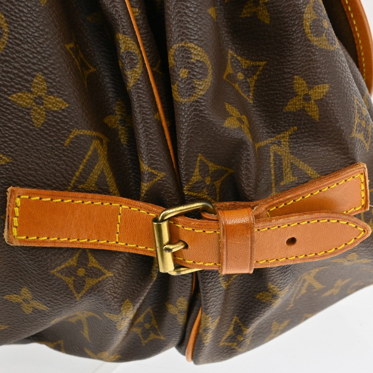 Louis Vuitton Saumur Monogram Canvas Brown Canvas Shoulder Bag Bag (Pre-Owned)
