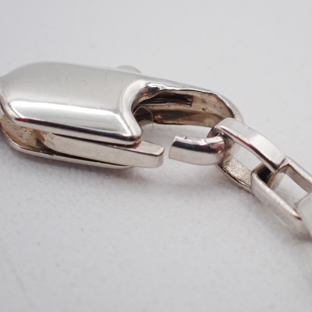 Gucci Logo Plate Sterling Silver Silver Silver Necklace Jewelry (Pre-Owned)