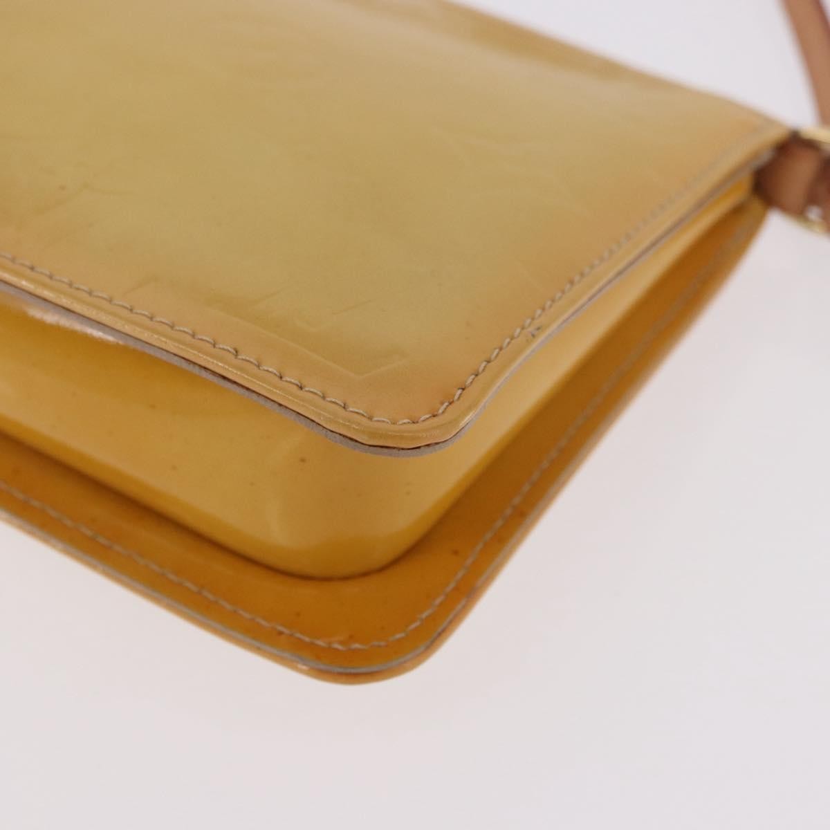 Louis Vuitton Lexington Pochette Patent Leather Beige Patent_Leather Clutche & Pouche Bag (Pre-Owned)