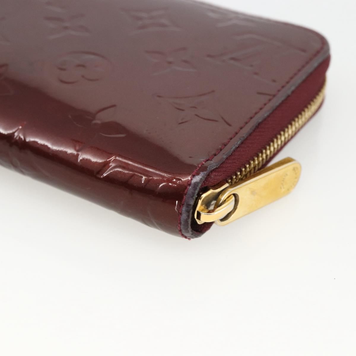 Louis Vuitton Zippy Leather Red Patent_Leather Wallets Accessory (Pre-Owned)
