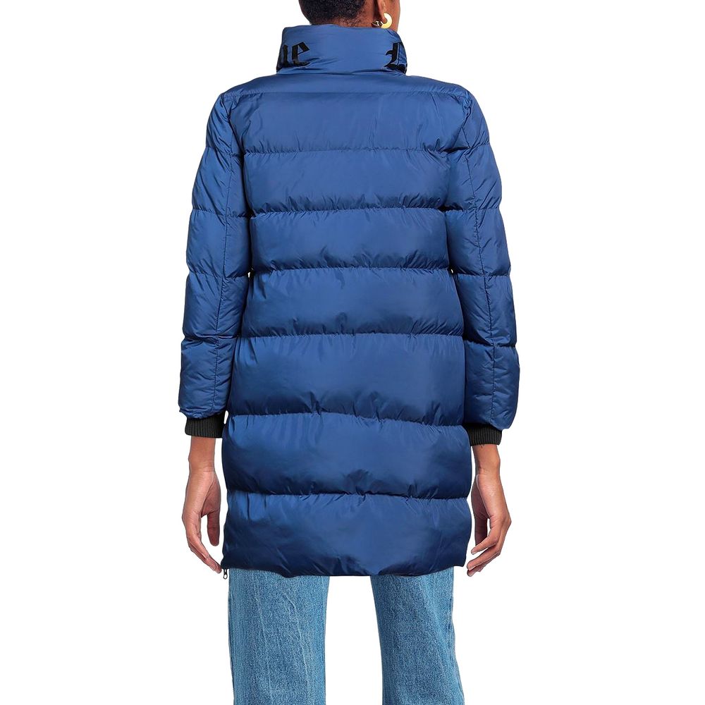 Love Moschino Chic Long Down Jacket with Logo Women's Detail
