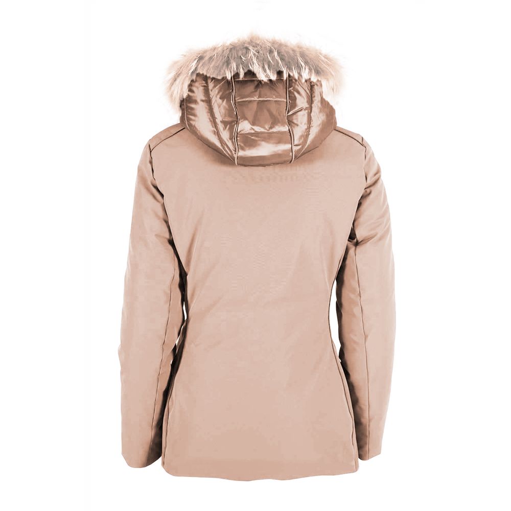 Yes Zee Beige Polyamide Women Women's Jacket