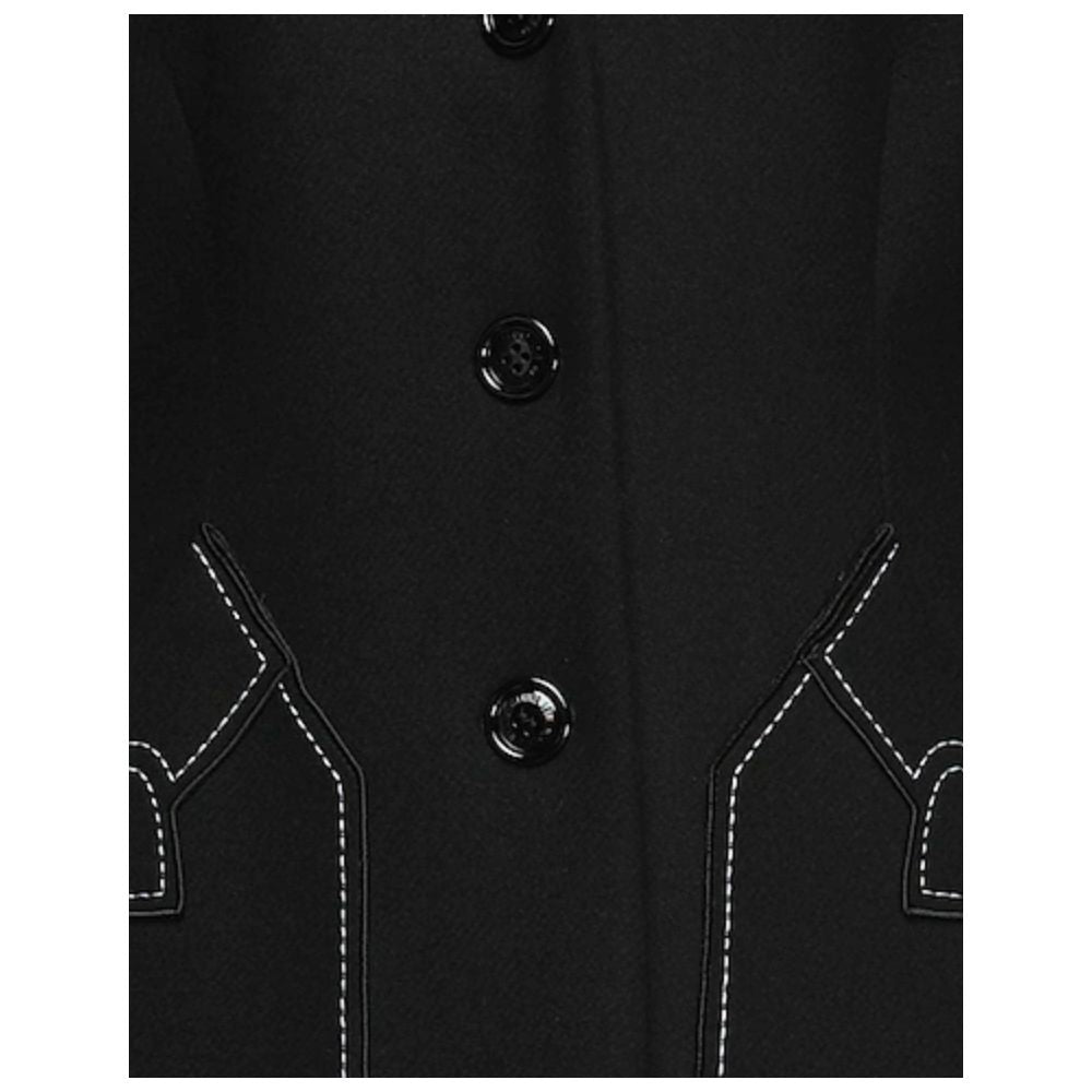 Love Moschino Black Wool Women Women's Coat