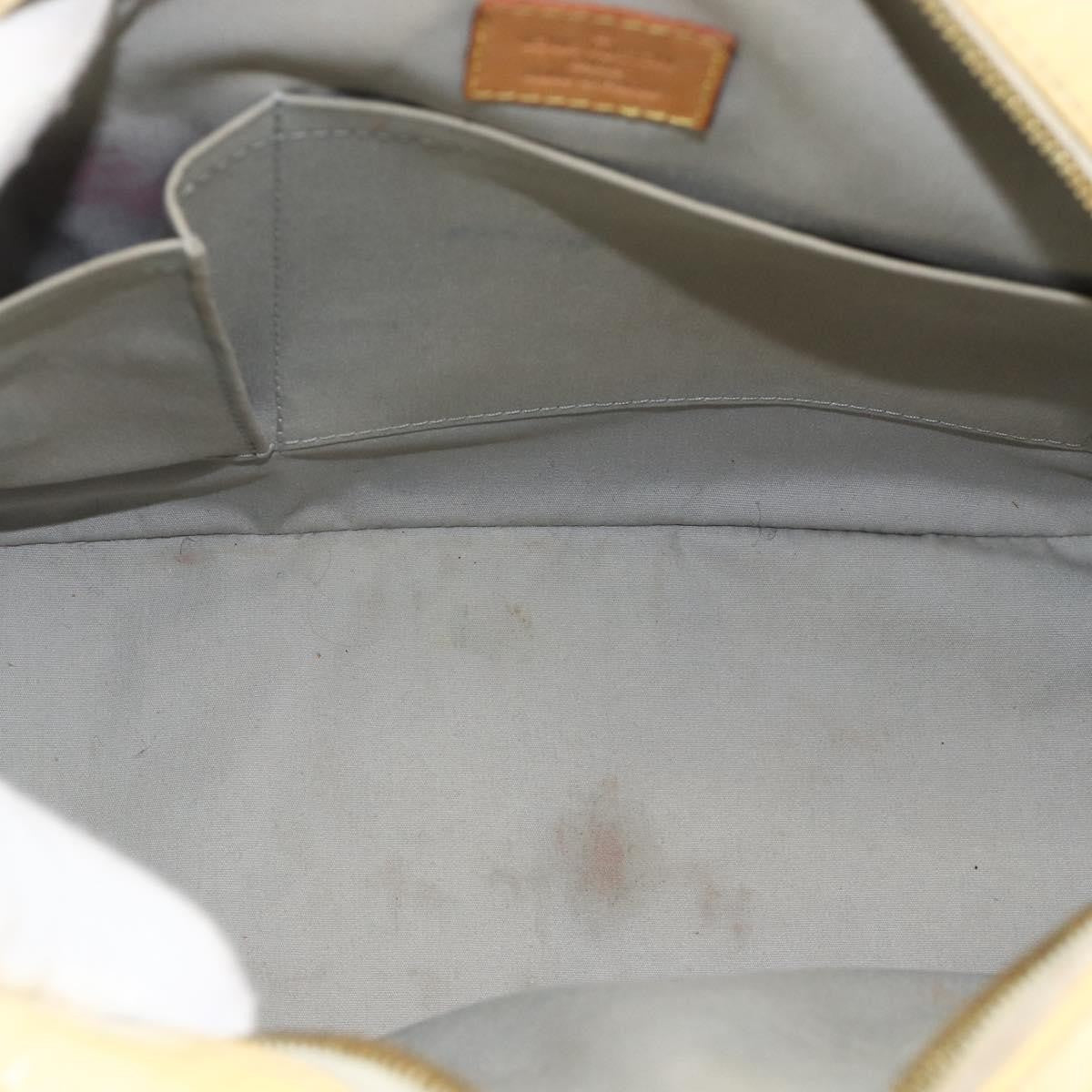 Louis Vuitton Summit Drive Monogram Vernis Yellow Patent_Leather Handbag (Pre-Owned)