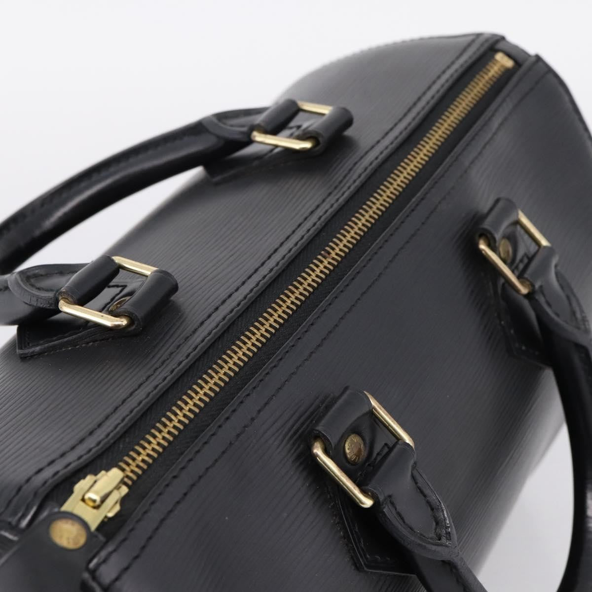 Louis Vuitton Speedy Epi Leather Black Leather Handbag (Pre-Owned)