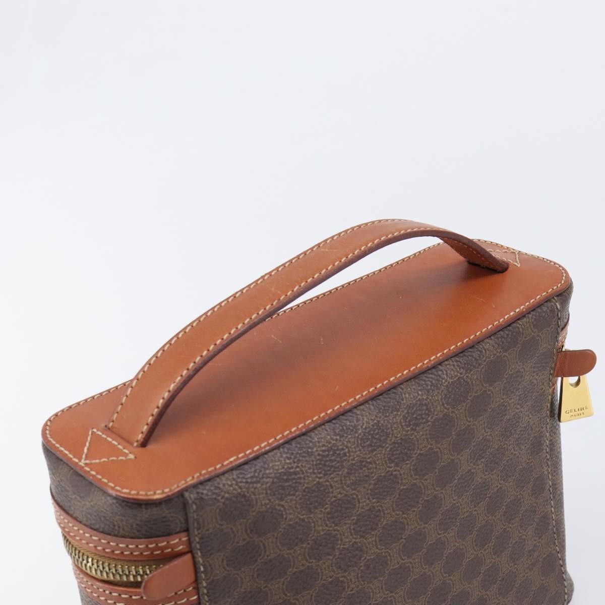 Celine Macadam Vanity Canvas Brown Canvas Clutche & Pouche Bag (Pre-Owned)