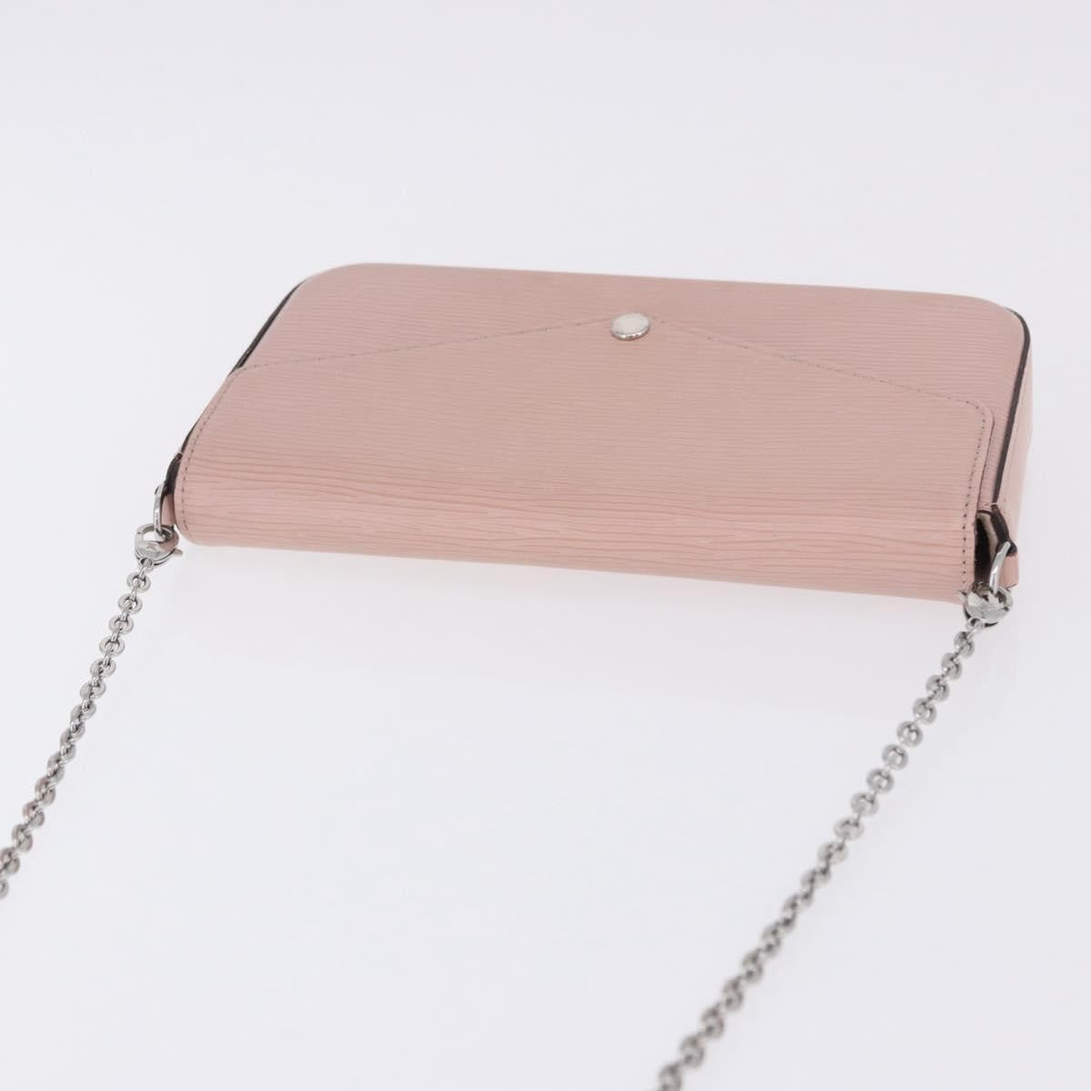 Louis Vuitton Felicie Chain Epi Leather Pink Leather Clutche & Pouche Bag (Pre-Owned)