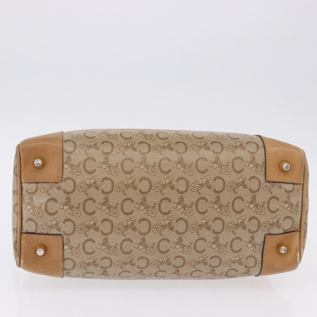 Celine C Macadam Canvas Beige Canvas Handbag (Pre-Owned)