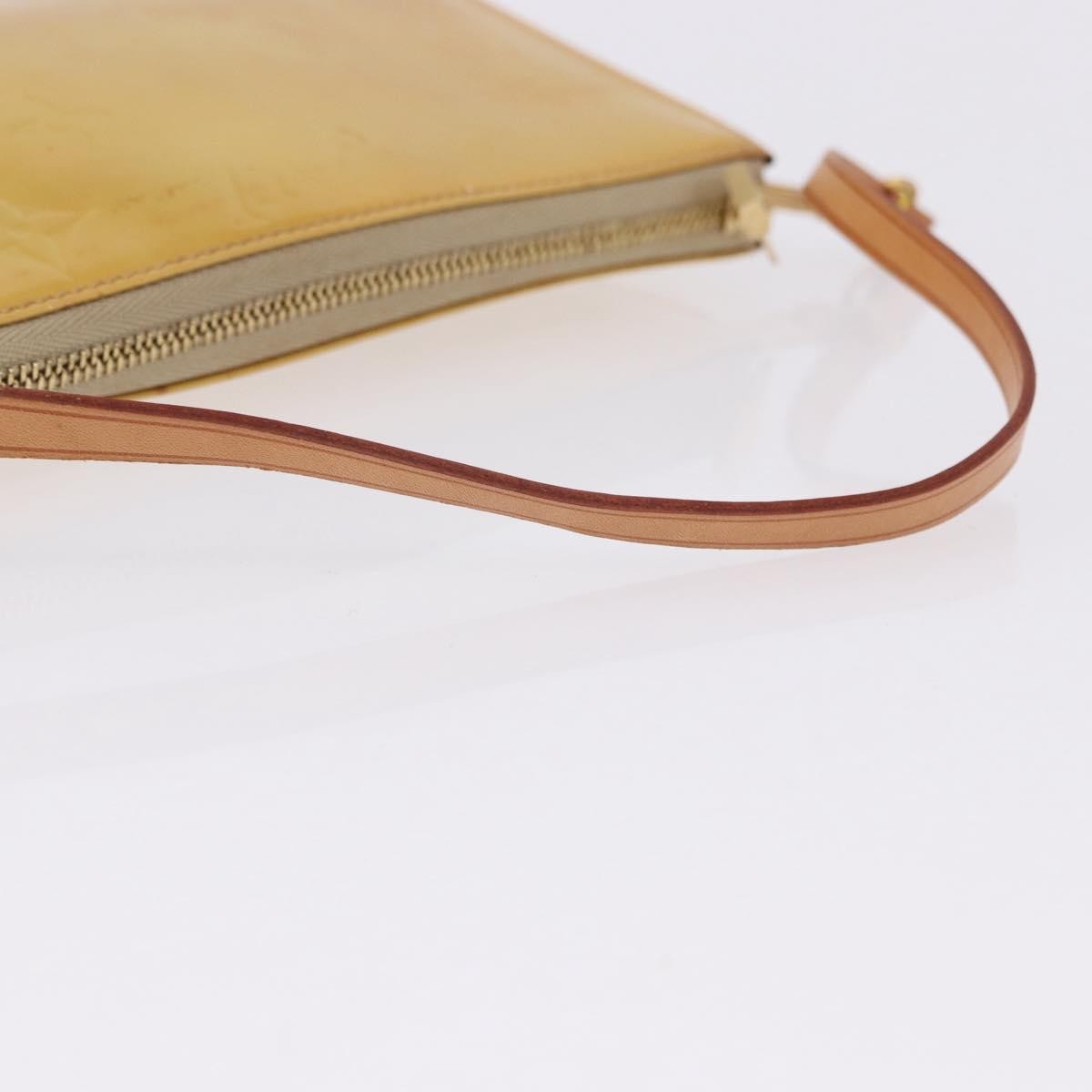 Louis Vuitton Lexington Pochette Monogram Vernis Beige Patent_Leather Clutche & Pouche Bag (Pre-Owned)