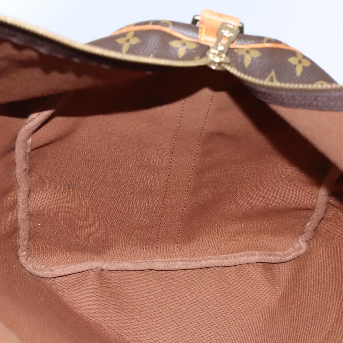 Louis Vuitton Keepall Bandouliere Monogram Canvas Brown Canvas Travel Bag Bag (Pre-Owned)