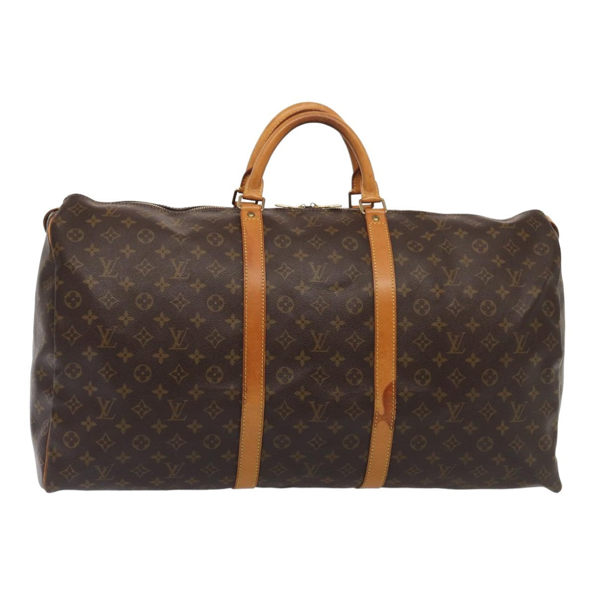 Louis Vuitton Keepall Monogram Canvas Brown Canvas Travel Bag Bag (Pre-Owned)