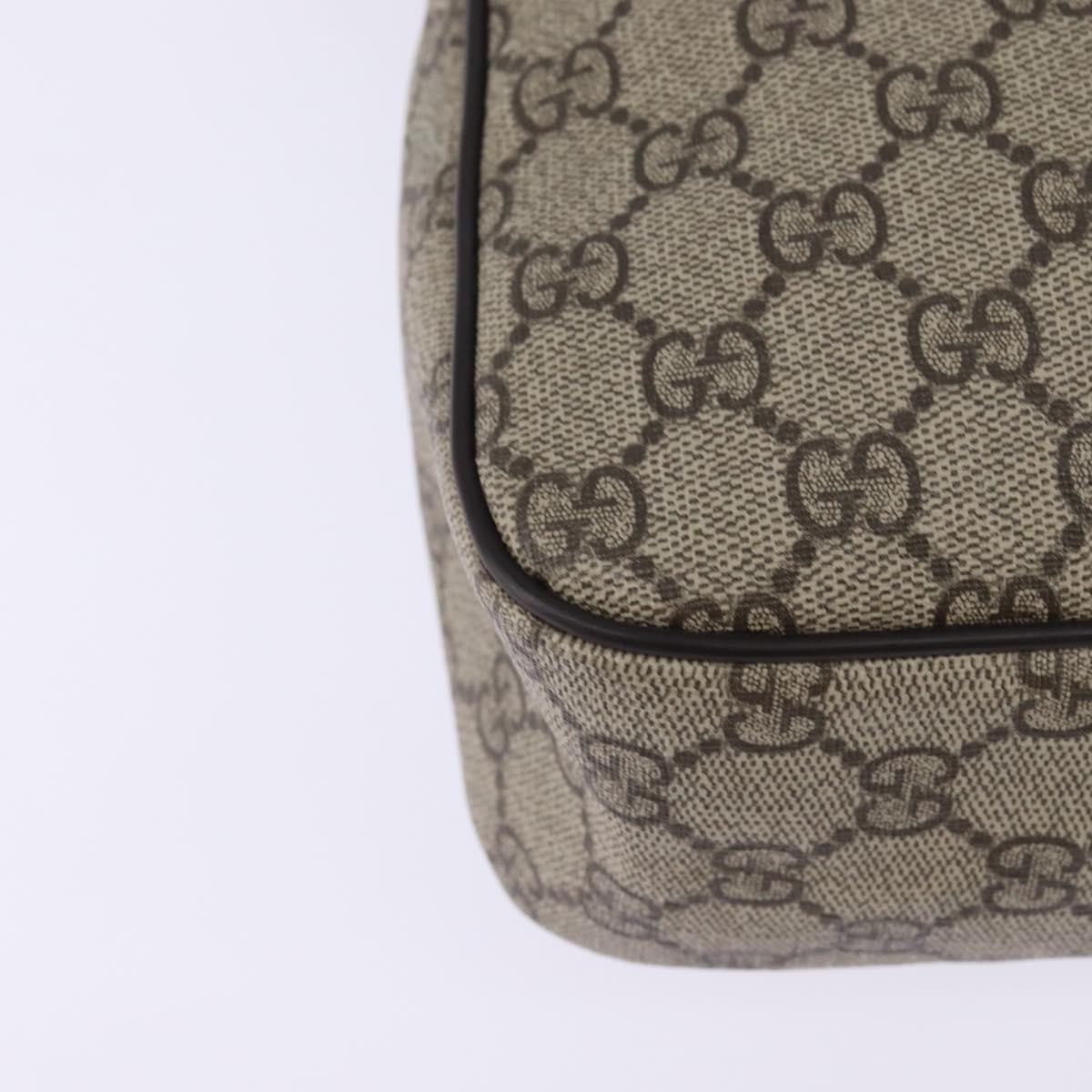 Gucci Front Zip Messenger Gg Coated Canvas Beige Canvas Crossbody Bag Bag (Pre-Owned)