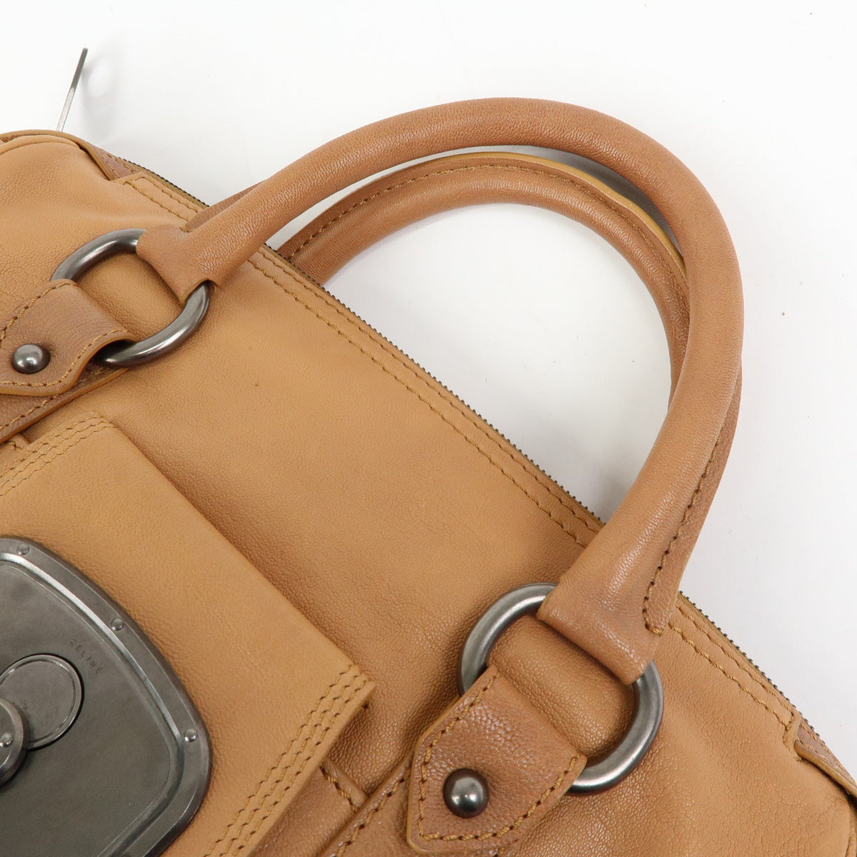 Celine Handbag Leather Brown Leather Handbag (Pre-Owned)