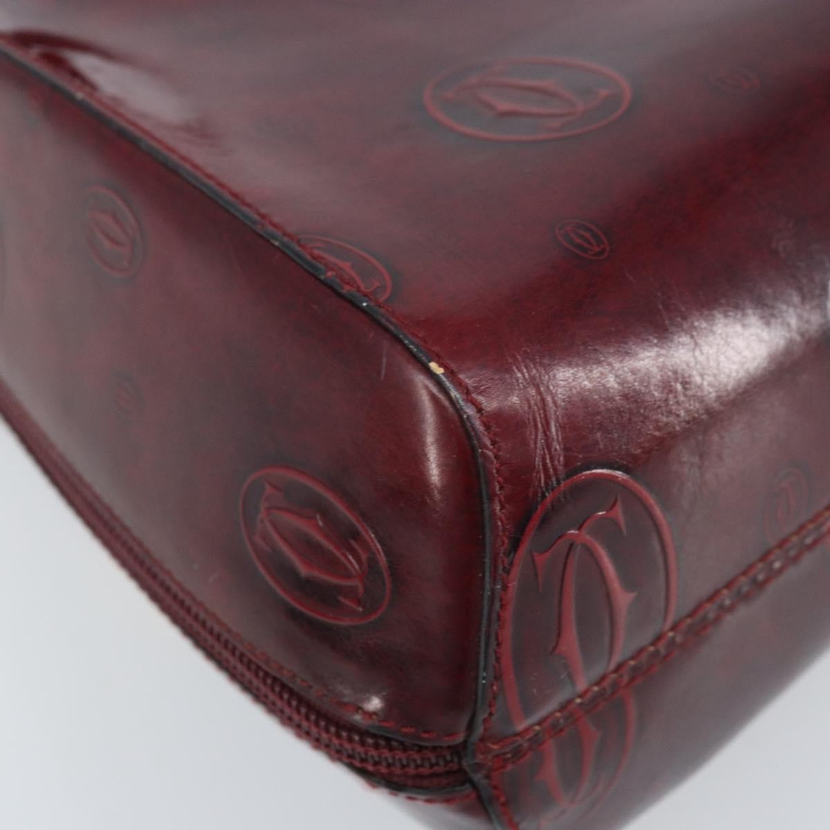 Cartier Happy Birthday Patent Leather Burgundy Patent_Leather Backpack Bag (Pre-Owned)