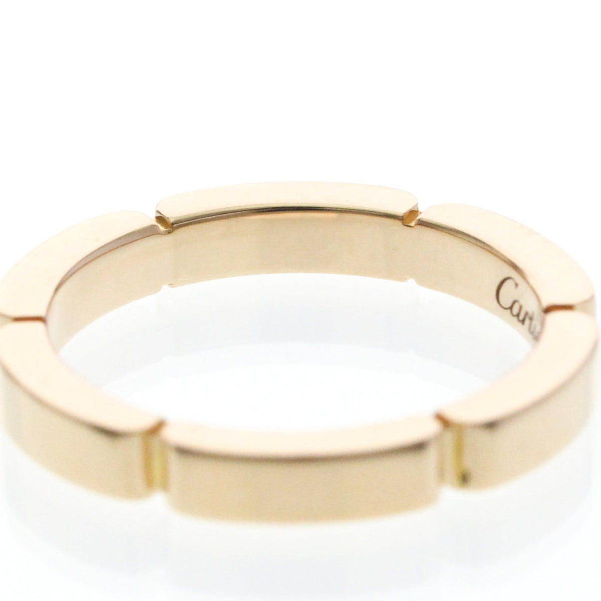 Cartier Maillon Panthere Band 18K Rose Gold With 4 Diamonds Gold Rose_Gold Ring Jewelry (Pre-Owned)