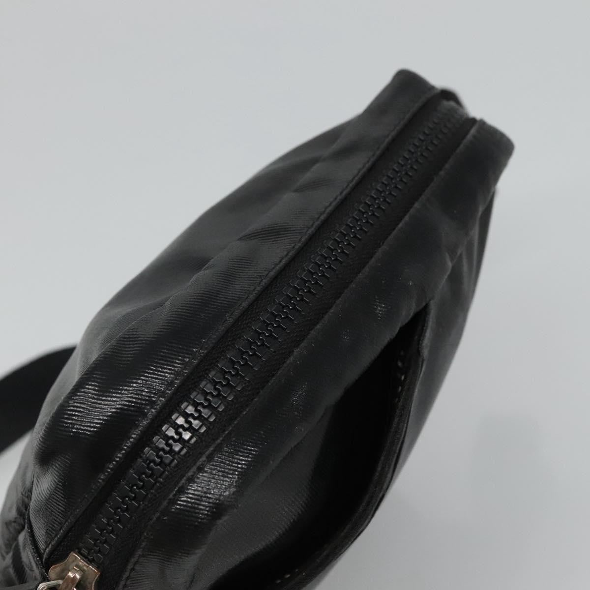Chanel Sport Line Messenger Coated Canvas Black Canvas Shoulder Bag Bag (Pre-Owned)