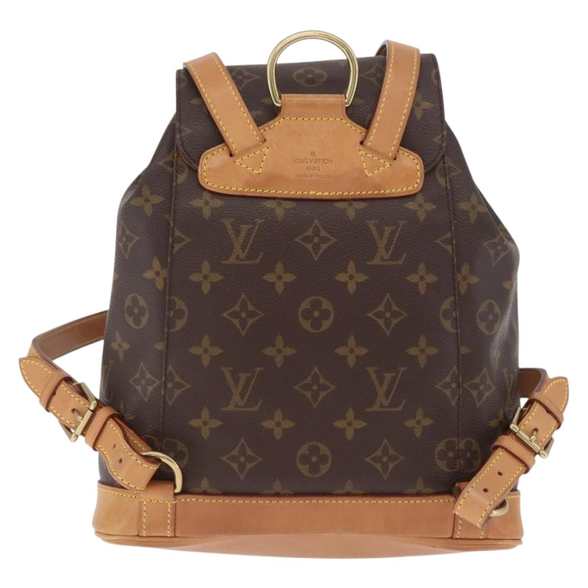 Louis Vuitton Vintage Montsouris Monogram Canvas Brown Canvas Backpack Bag (Pre-Owned)