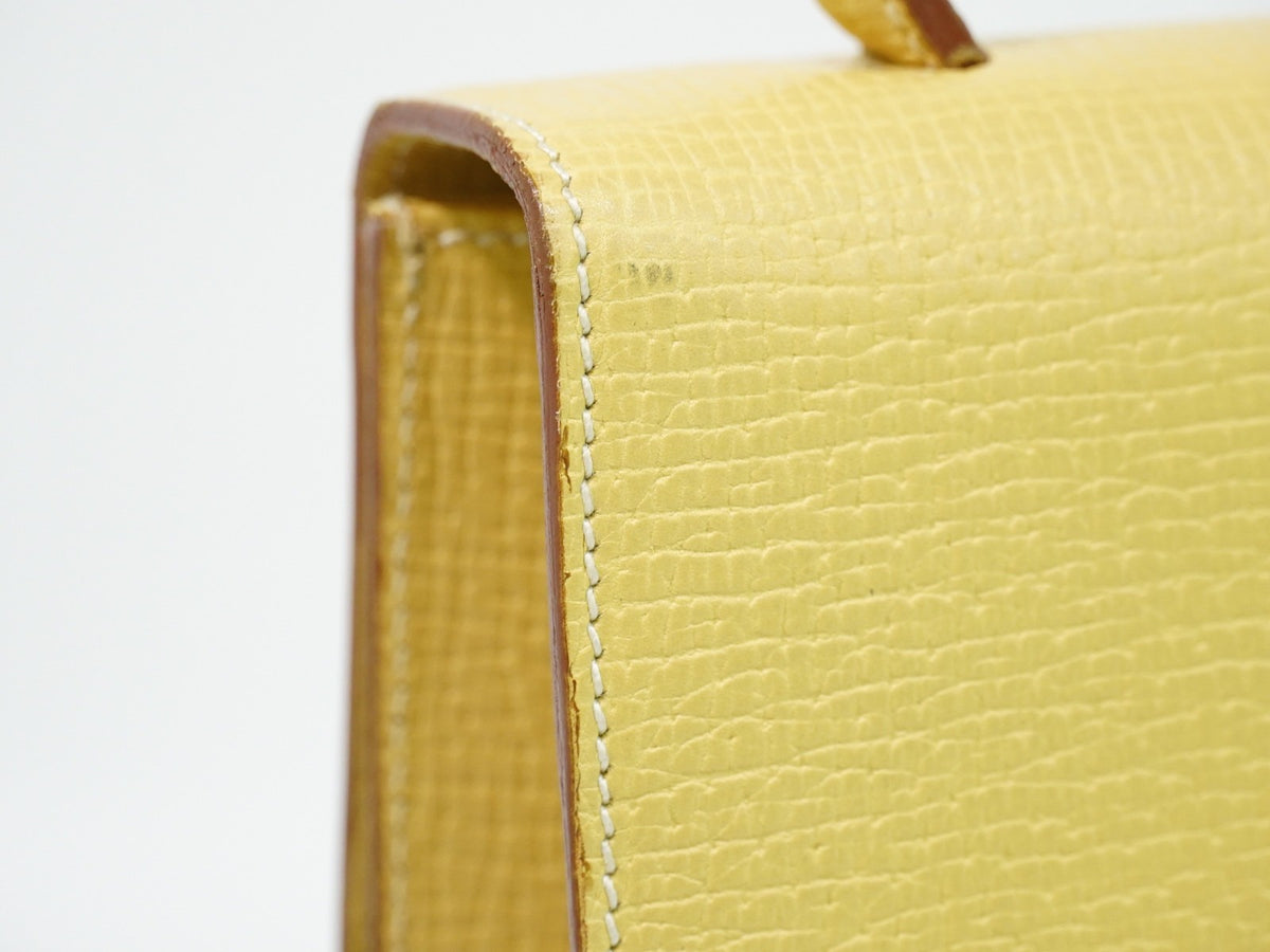 Loewe Barcelona Top Handle Leather Yellow Leather Tote Bag Bag (Pre-Owned)
