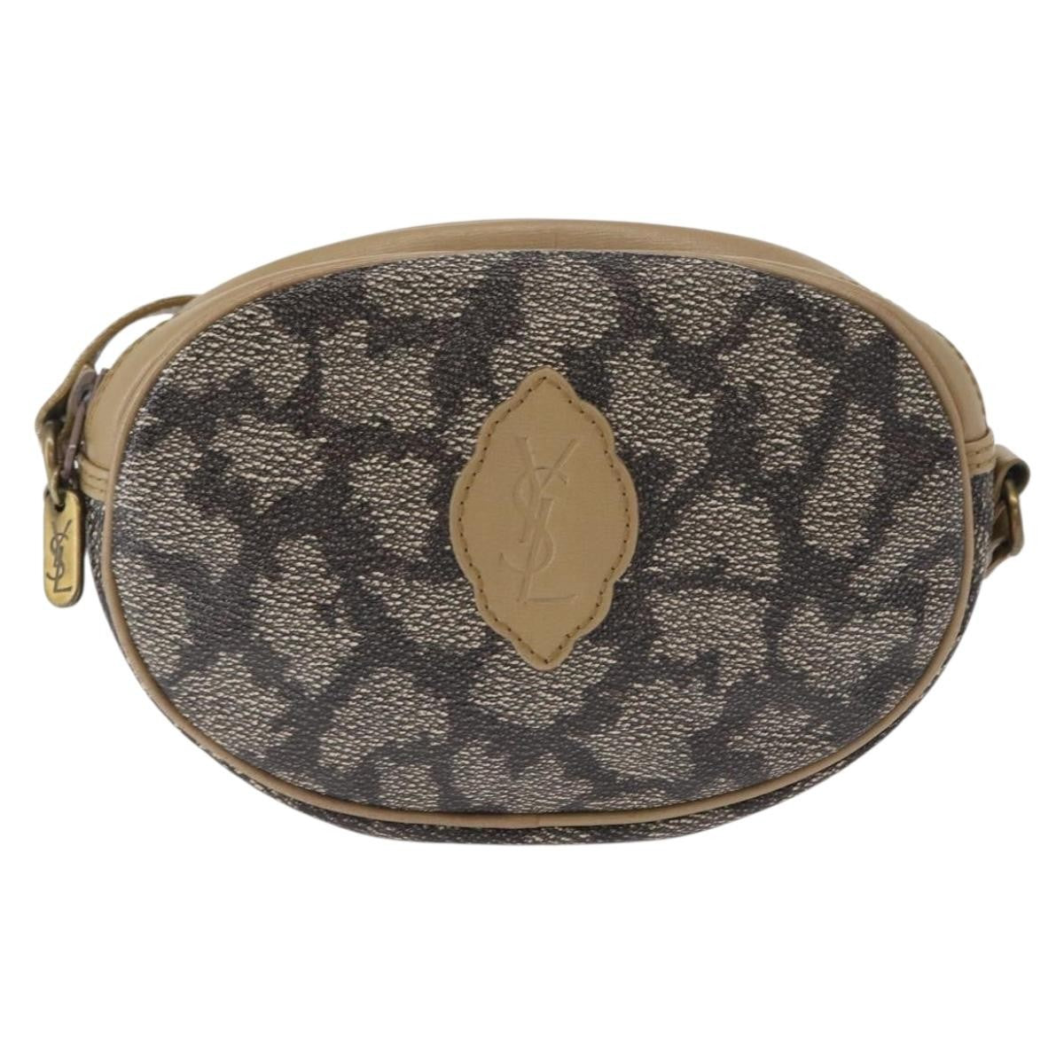 Saint Laurent Vintage Pvc Leather Beige Pvc Shoulder Bag Bag (Pre-Owned)