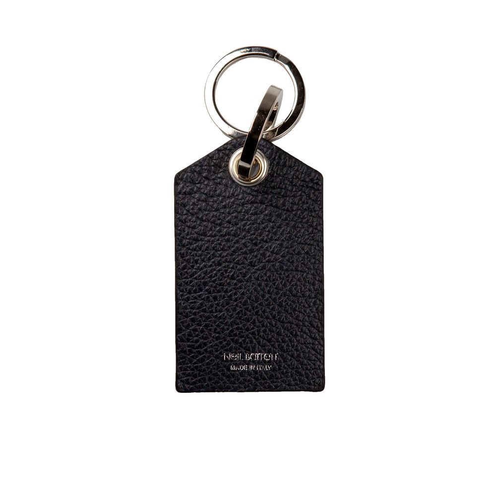 Neil Barrett Blue Leather Men Men's Keychain