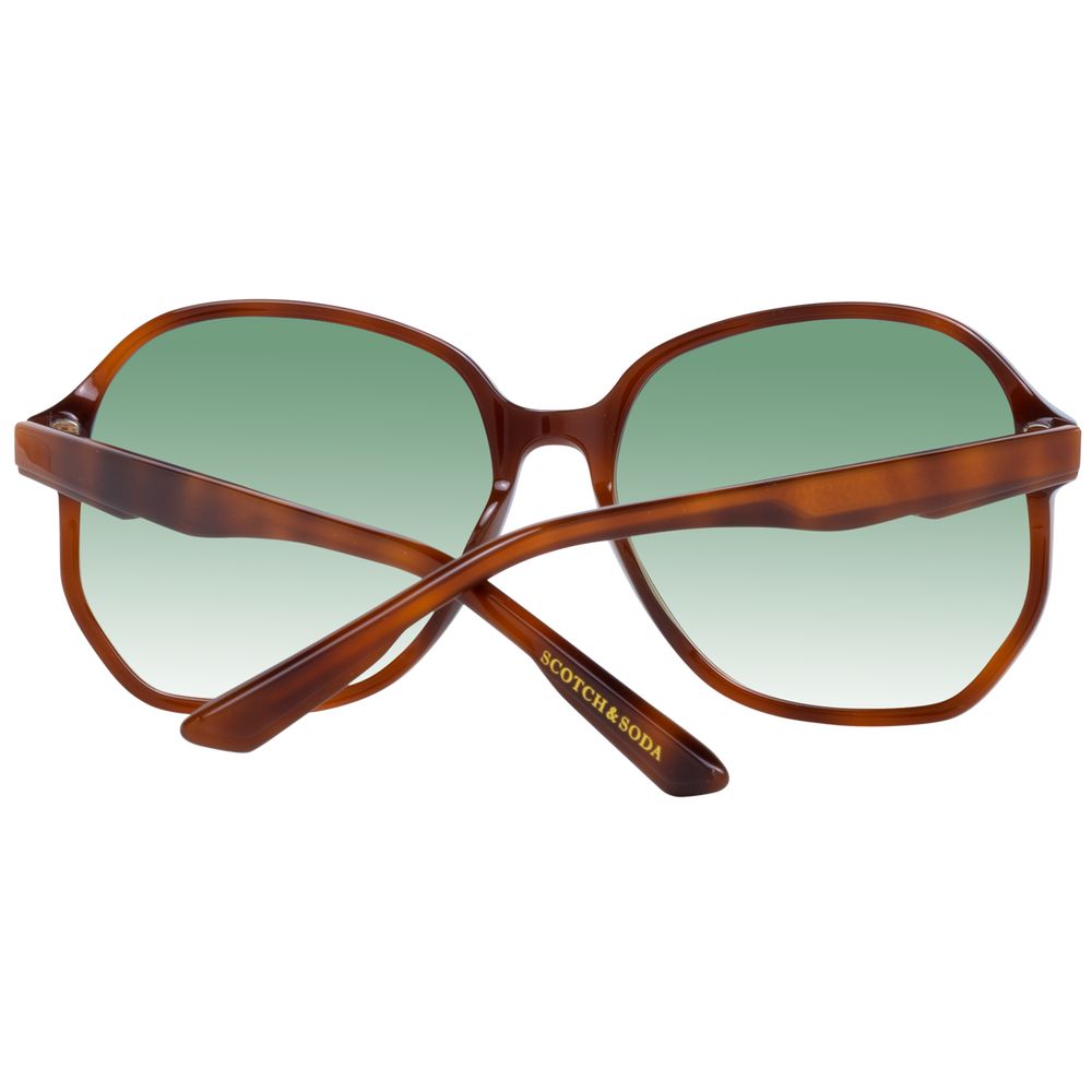 Scotch & Soda Brown Acetate Women's Sunglasses