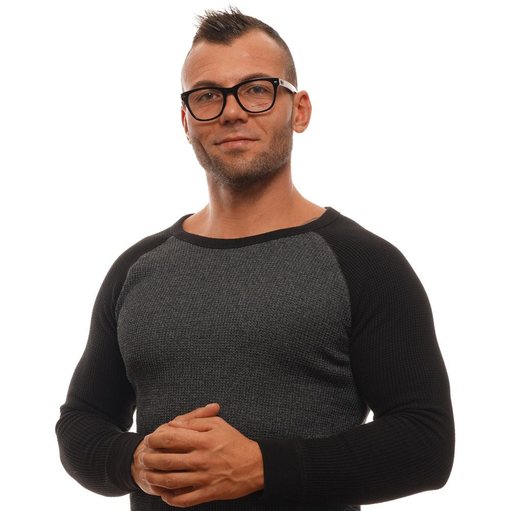 Ermenegildo Zegna Black Plastic Glasses Men's (Frames)