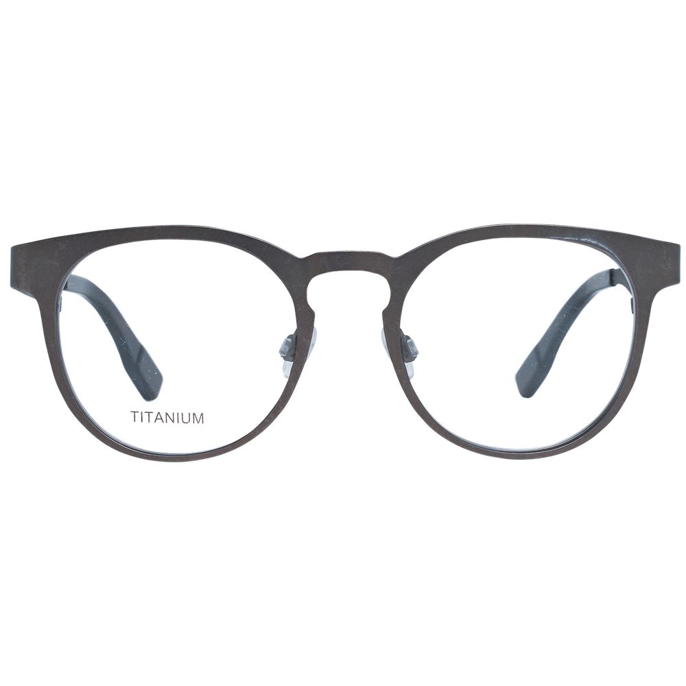 Ermenegildo Zegna Gray Titanium Glasses Men's (Frames)