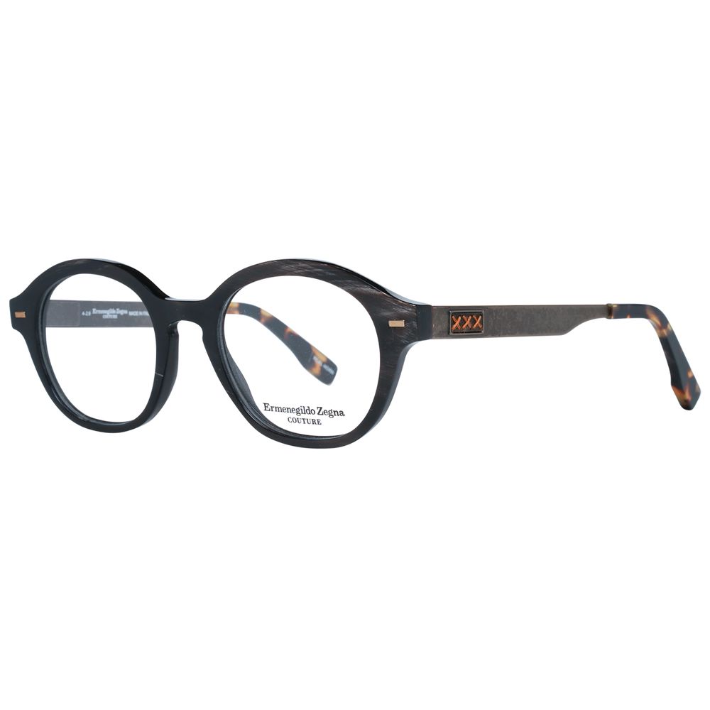 Ermenegildo Zegna Brown Horn Glasses Men's (Frames)