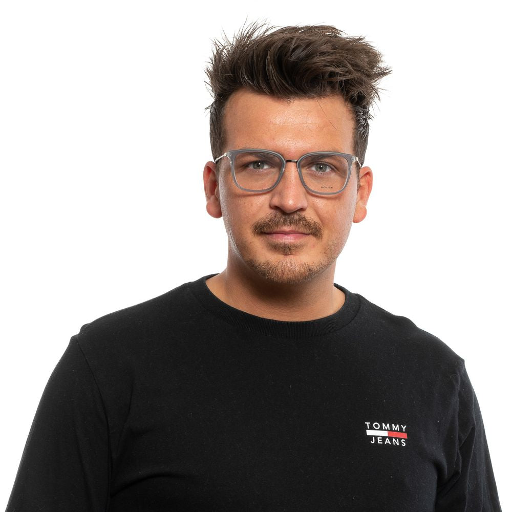 Police Gray Metal & Plastic Glasses Men's (Frames)