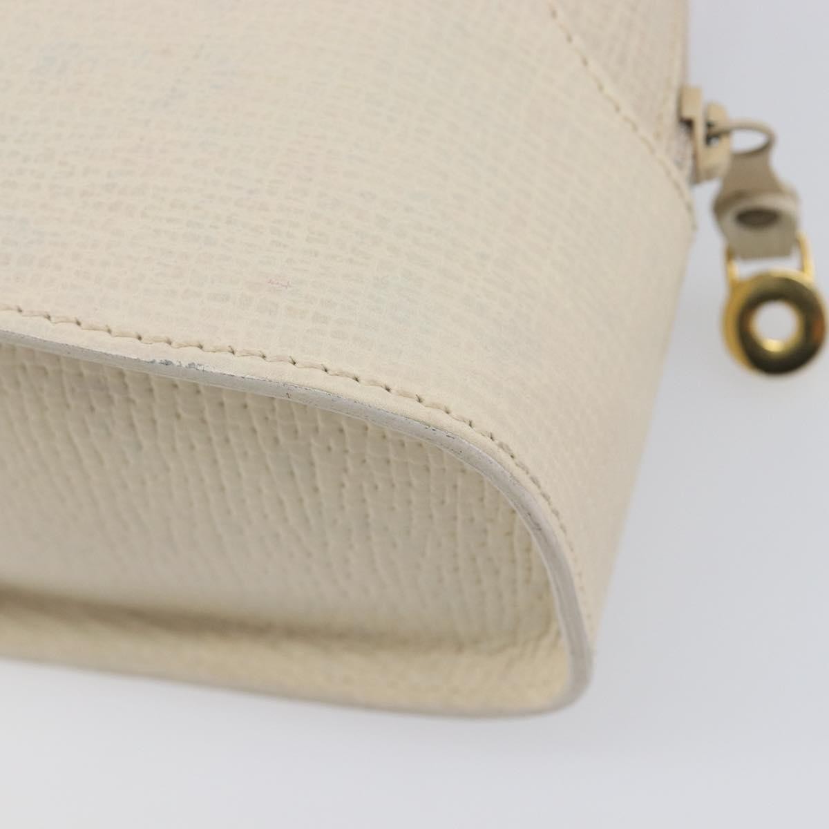 Loewe Tote Leather White Leather Tote Bag Bag (Pre-Owned)