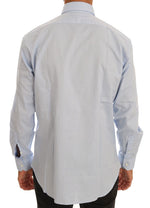 Cavalli Light Blue Cotton Dress Men's Shirt