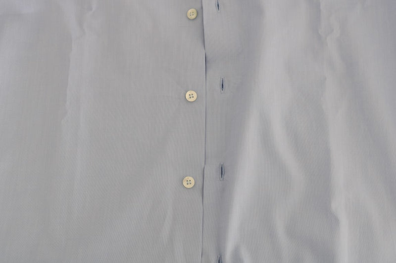 Cavalli Light Blue Cotton Dress Men's Shirt