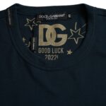 Dolce & Gabbana Dark Blue Cotton Round Neck Short Sleeves Men's T-shirt