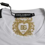 Dolce & Gabbana White Cotton Roundneck Short Sleeve Men's T-shirt